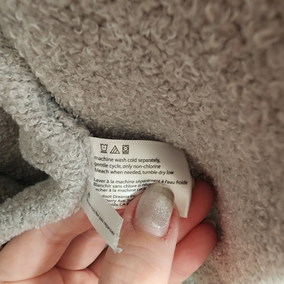 Barefoot Dreams Gray Open Cardigan Size S/M - Picture 4 of 5